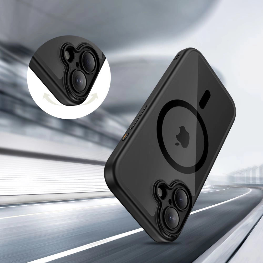 Etui Tech-Protect Magpeak Magsafe CC na iPhone 17- przezroczysto-czarne – zdjęcie 6