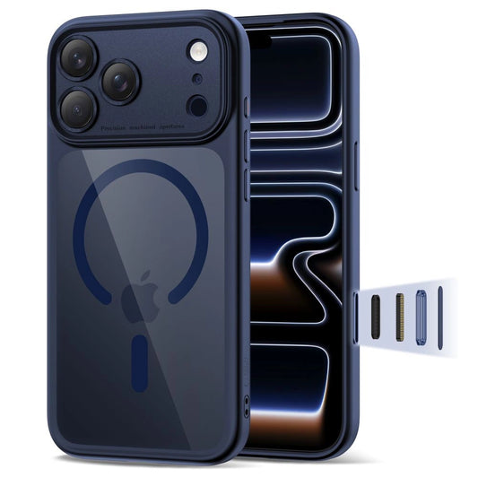 Etui Tech-Protect Magpeak na iPhone 17 Pro Max - przezroczysto-granatowe