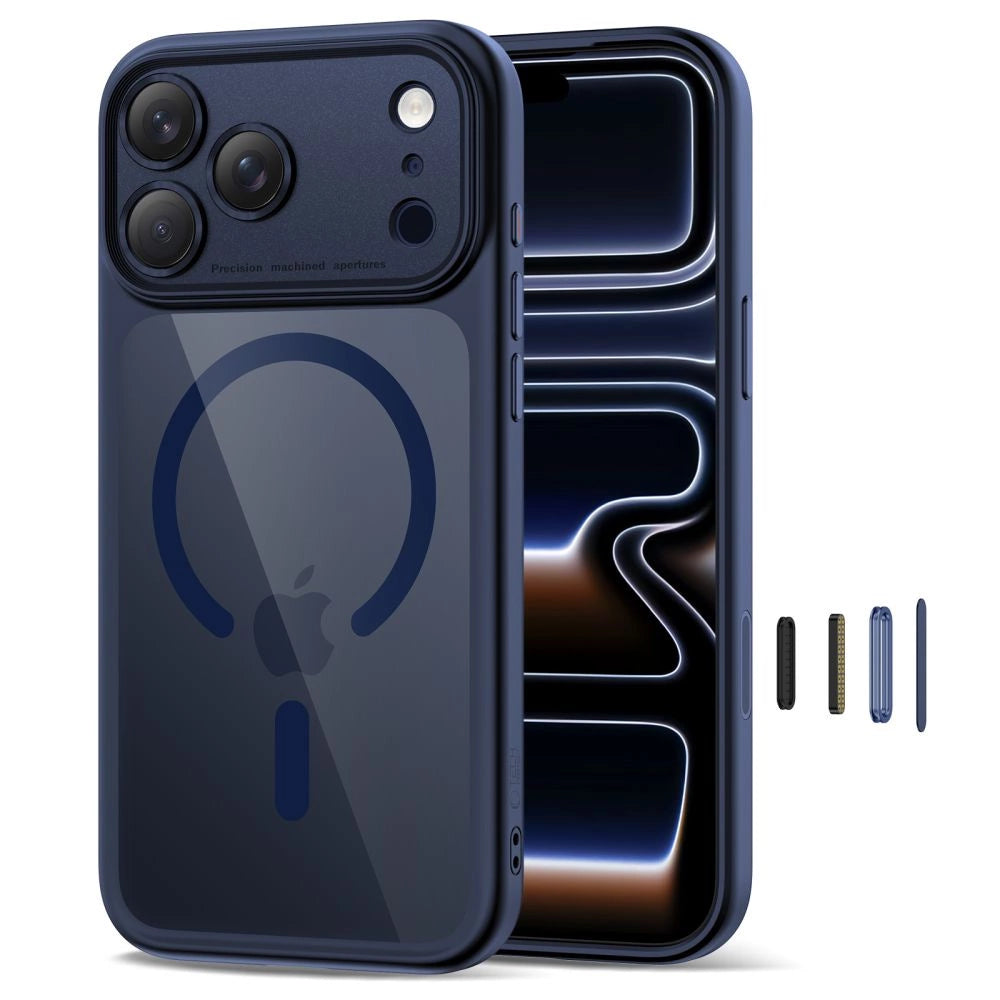 Etui Tech-Protect Magpeak na iPhone 17 Pro Max - przezroczysto-granatowe – zdjęcie 2
