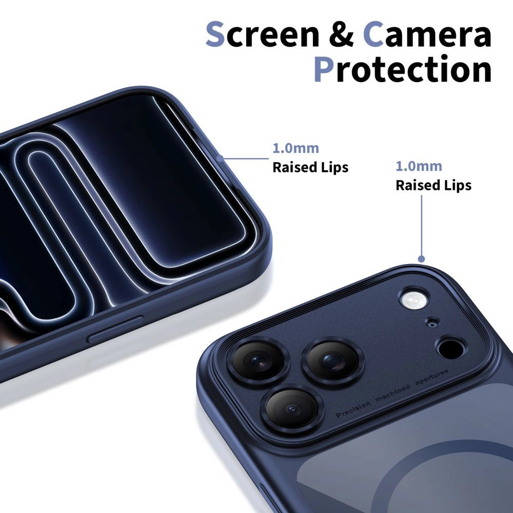 Etui Tech-Protect Magpeak na iPhone 17 Pro Max - przezroczysto-granatowe – zdjęcie 4