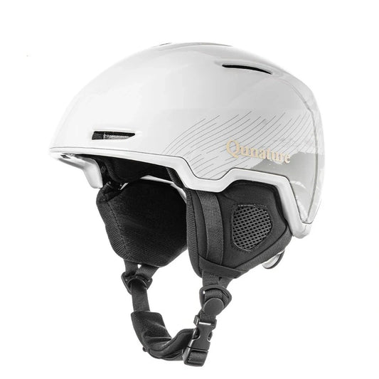 Kask narciarski Qunature 10130003001 z nausznikami snowboard 58-61 - biały
