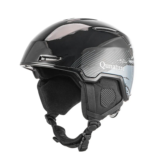 Kask narciarski Qunature 10130003003 z nausznikami snowboard - czarny