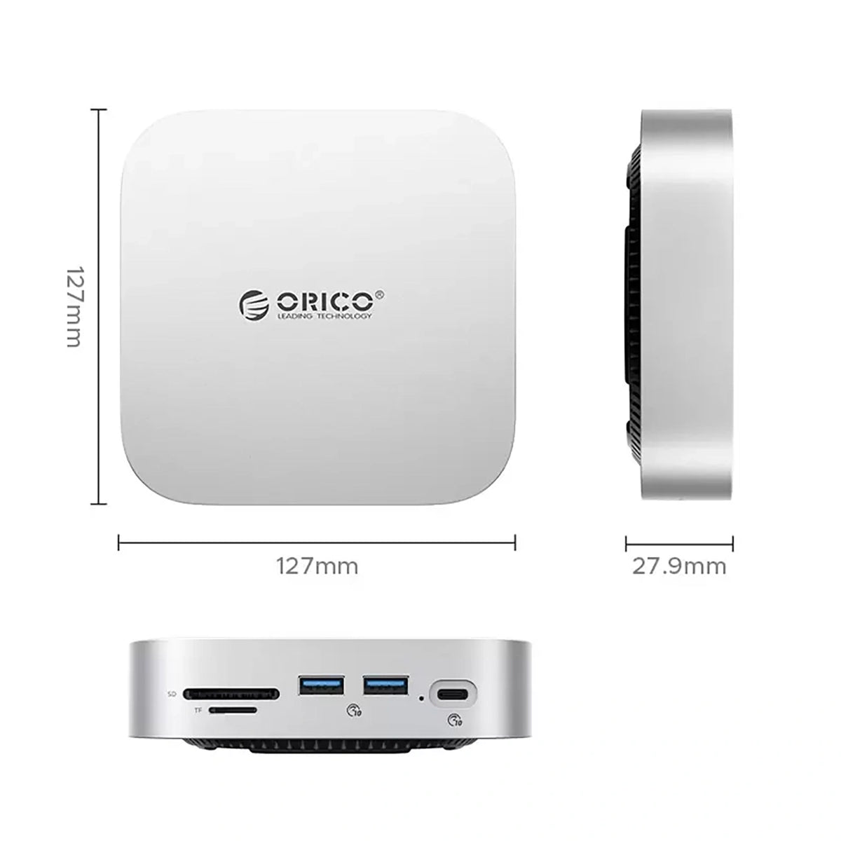 Stacja dokująca Orico MiniLink 9w1 - srebrna – zdjęcie 2
