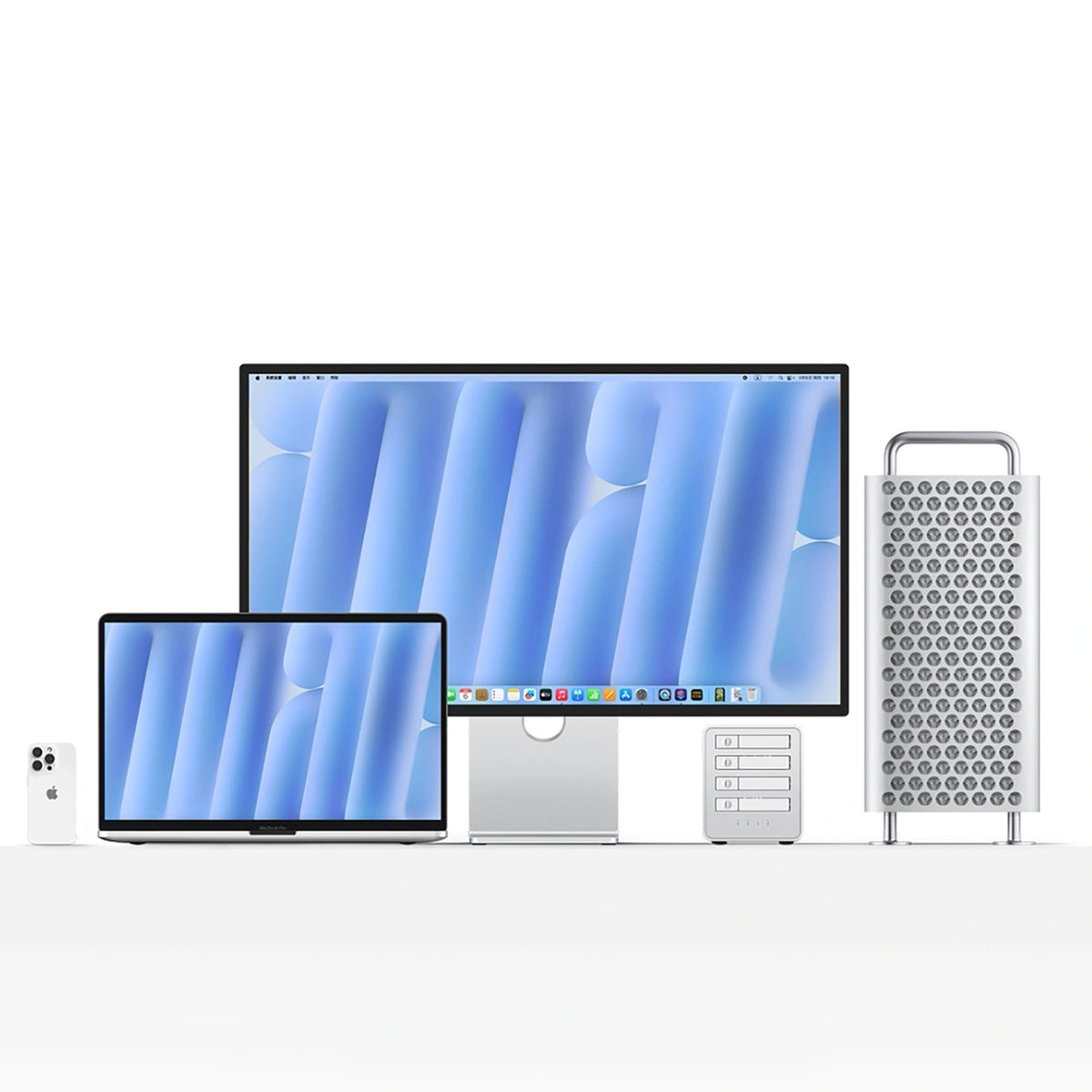 Macierz dyskowa Orico 8848U4 DAS Series 4-zatokowa M.2 NVMe SSD - biała – zdjęcie 4