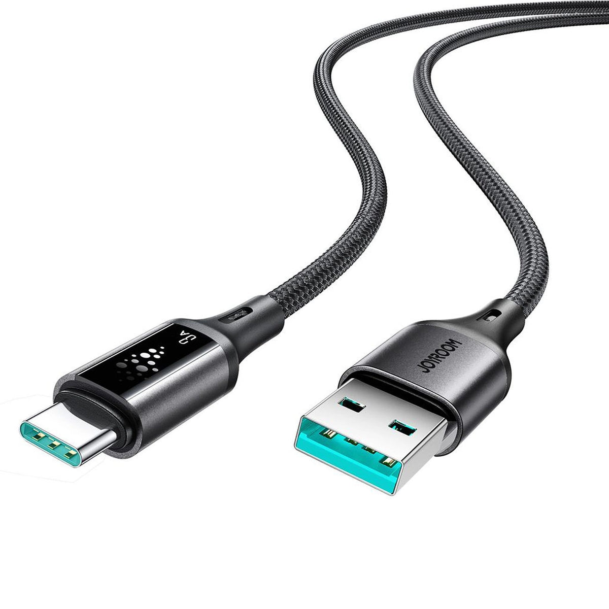 Kabel Joyroom S-A60 StarTalk 3A USB-A - USB-C 1,2m - czarny – zdjęcie 2