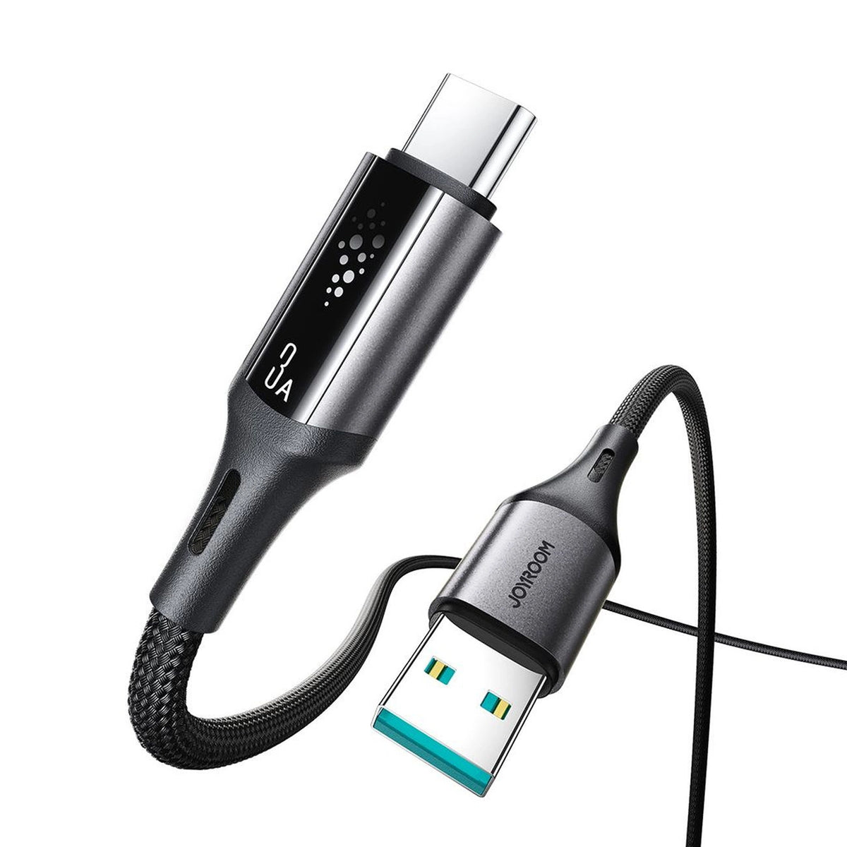 Kabel Joyroom S-A60 StarTalk 3A USB-A - USB-C 1,2m - czarny – zdjęcie 4