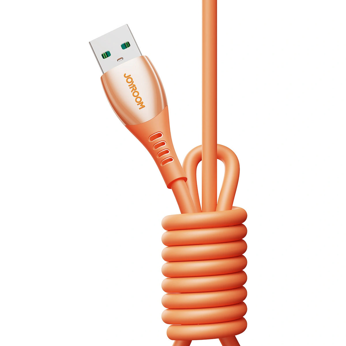 Kabel Joyroom S-A59 Vibrant Series 3A USB-A - USB-C 1,2m - pomarańczowy – zdjęcie 2