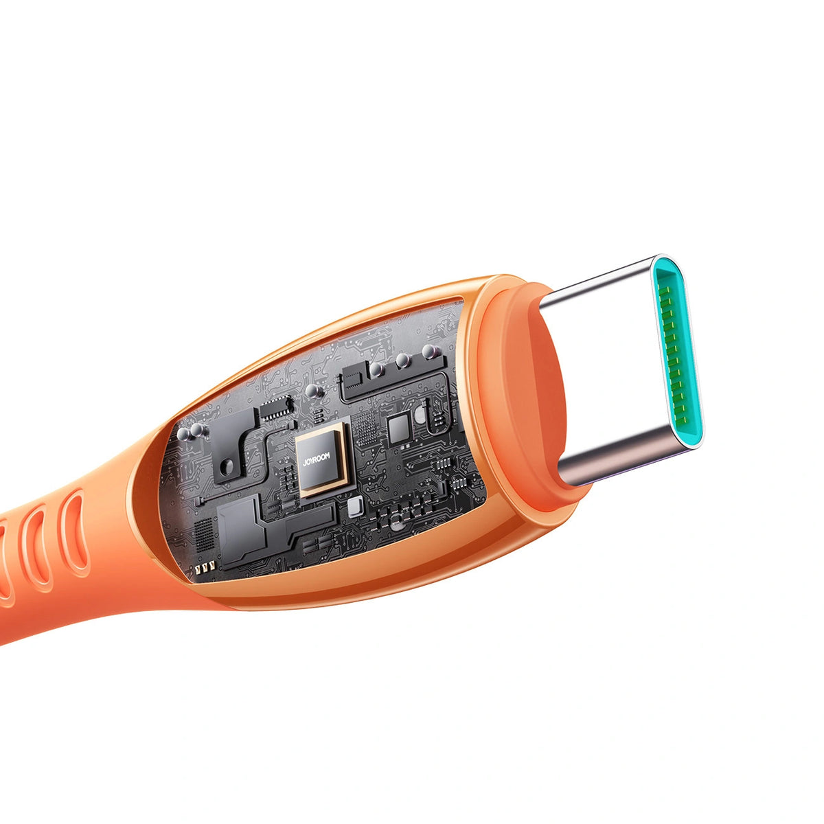 Kabel Joyroom S-A59 Vibrant Series 3A USB-A - USB-C 1,2m - pomarańczowy – zdjęcie 4