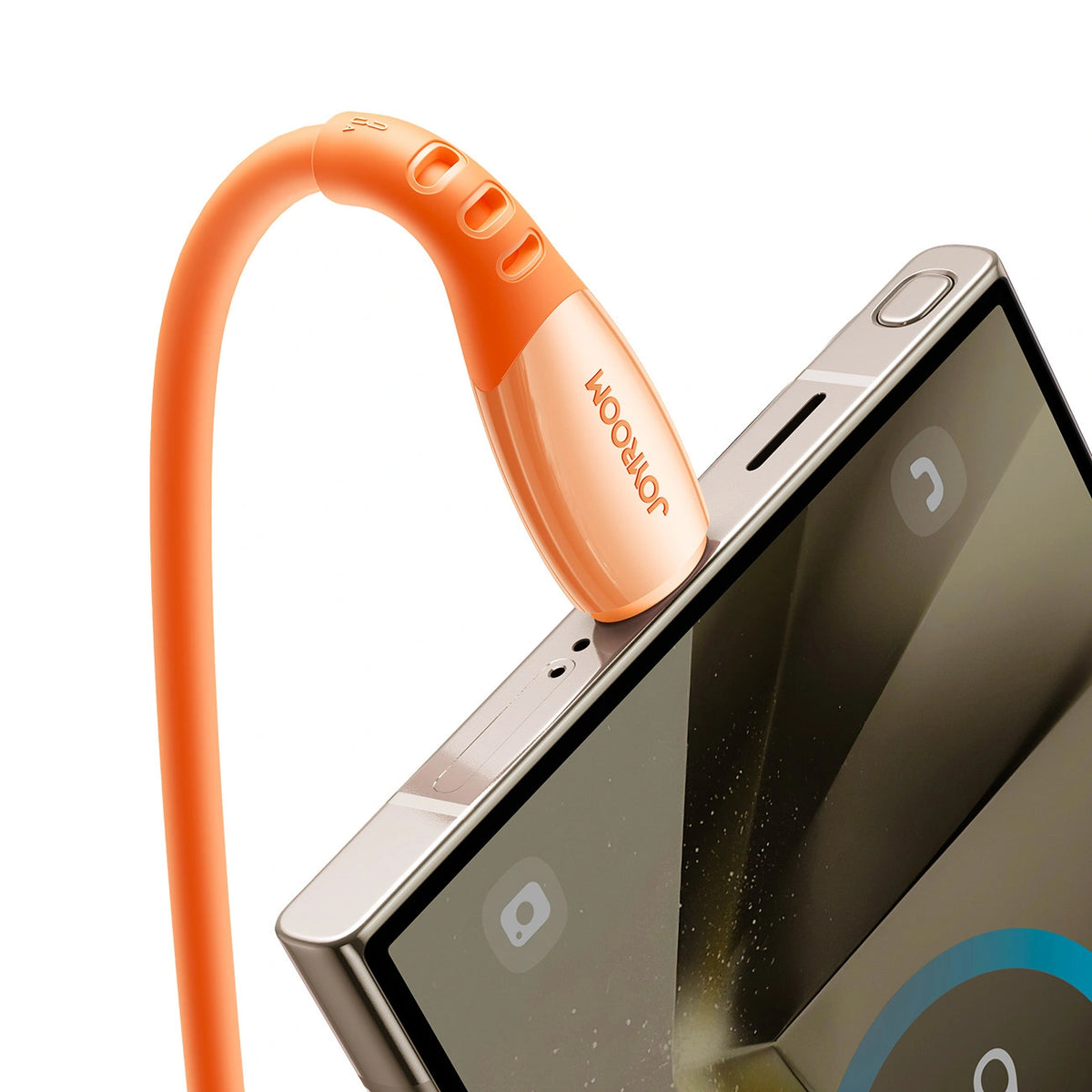 Kabel Joyroom S-A59 Vibrant Series 3A USB-A - USB-C 1,2m - pomarańczowy – zdjęcie 7