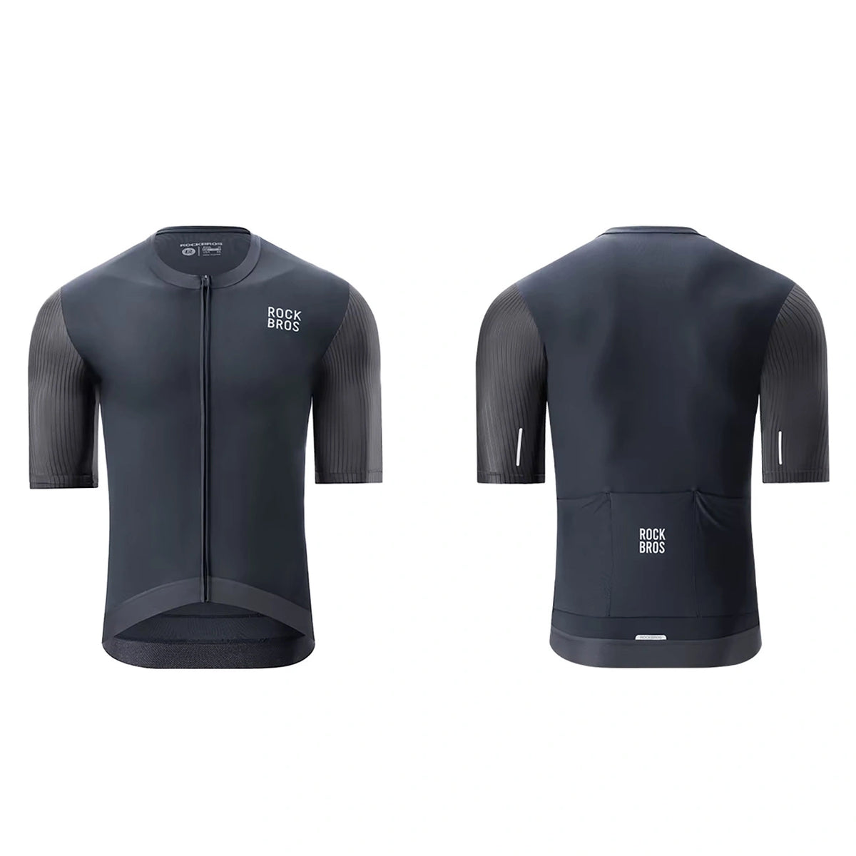Koszulka rowerowa Rockbros 15200025 z krótkim rękawem rozmiar XL - czarna – zdjęcie 3