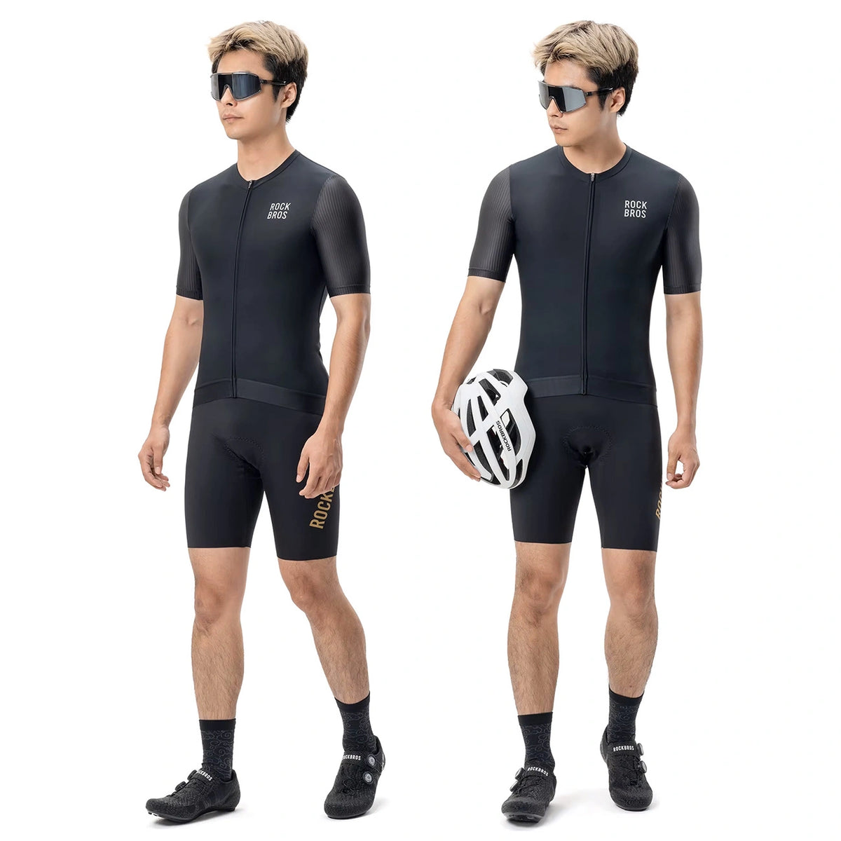 Koszulka rowerowa Rockbros 15200025 z krótkim rękawem rozmiar XL - czarna – zdjęcie 4