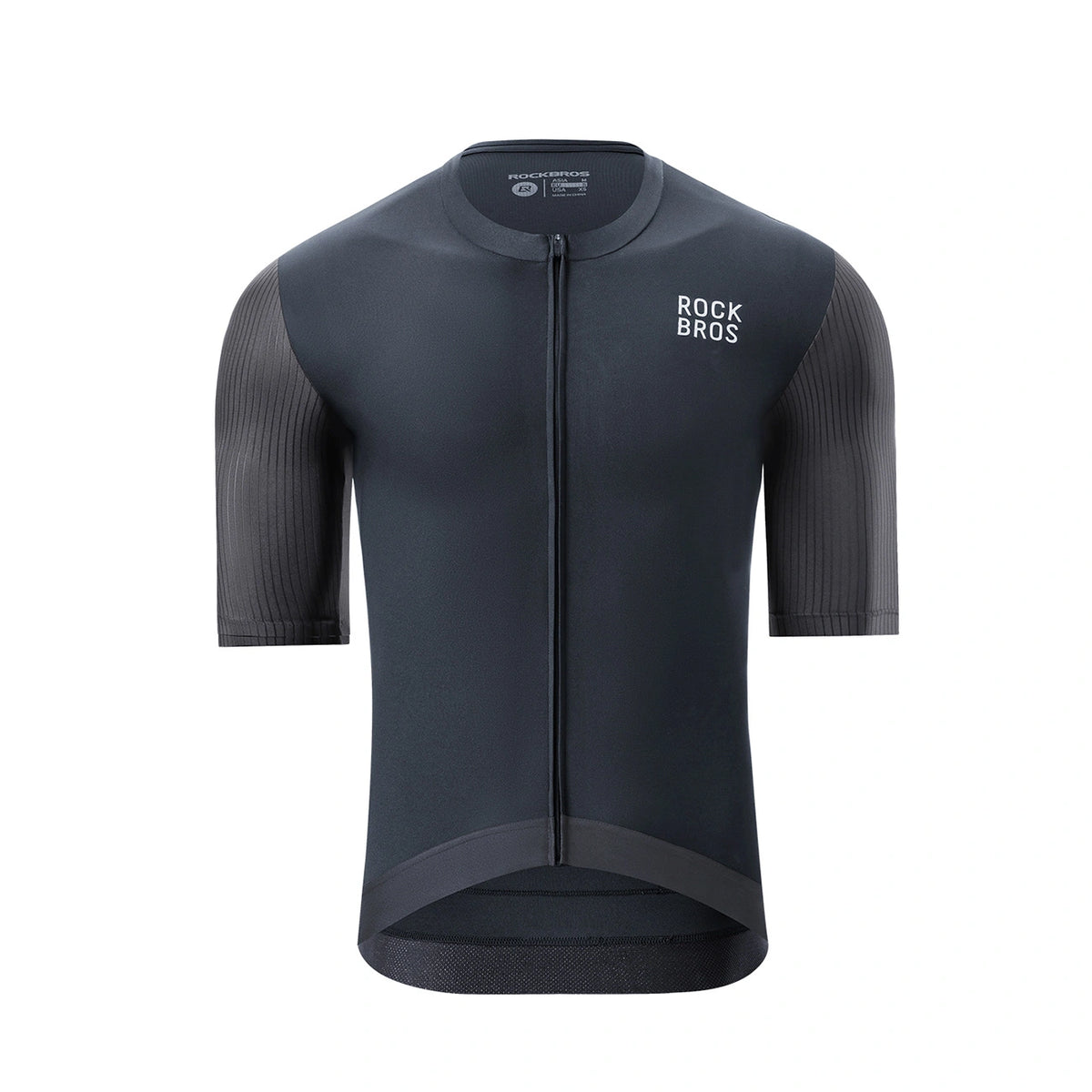 Koszulka rowerowa Rockbros 15200025 z krótkim rękawem rozmiar XXXL - czarna – zdjęcie 2