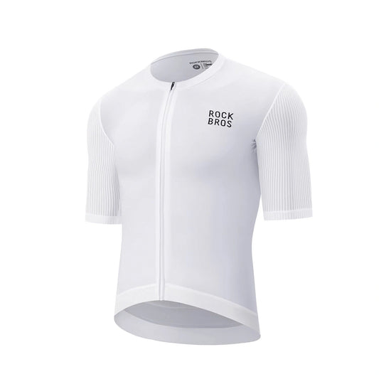 Koszulka rowerowa Rockbros 15200025 z krótkim rękawem rozmiar XXXL - biała