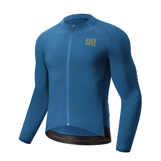 Bluza rowerowa Rockbros YDWT020 Diamond wiosna/jesień/zima - niebieska