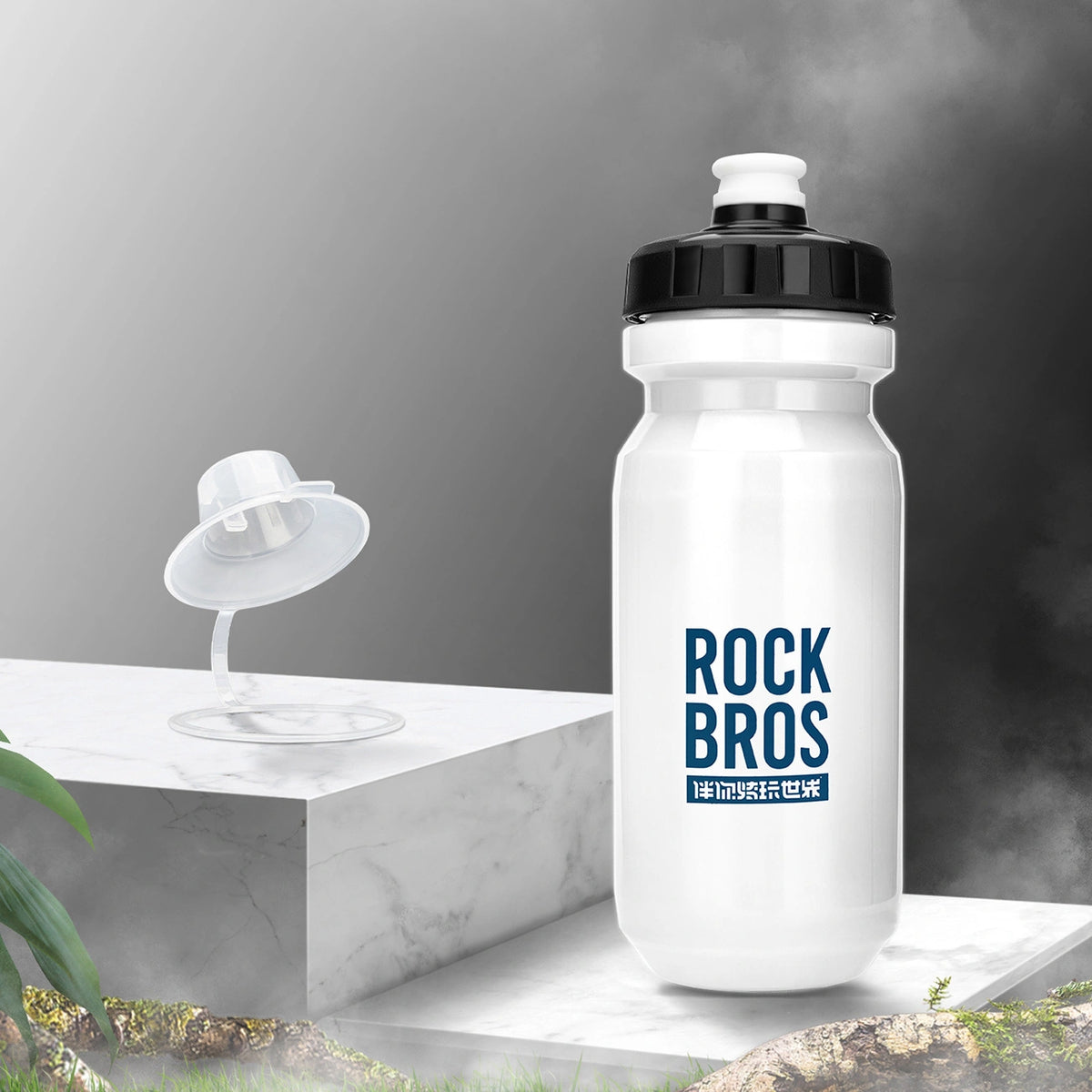 Bidon rowerowy Rockbros 600 ml - biały – zdjęcie 3