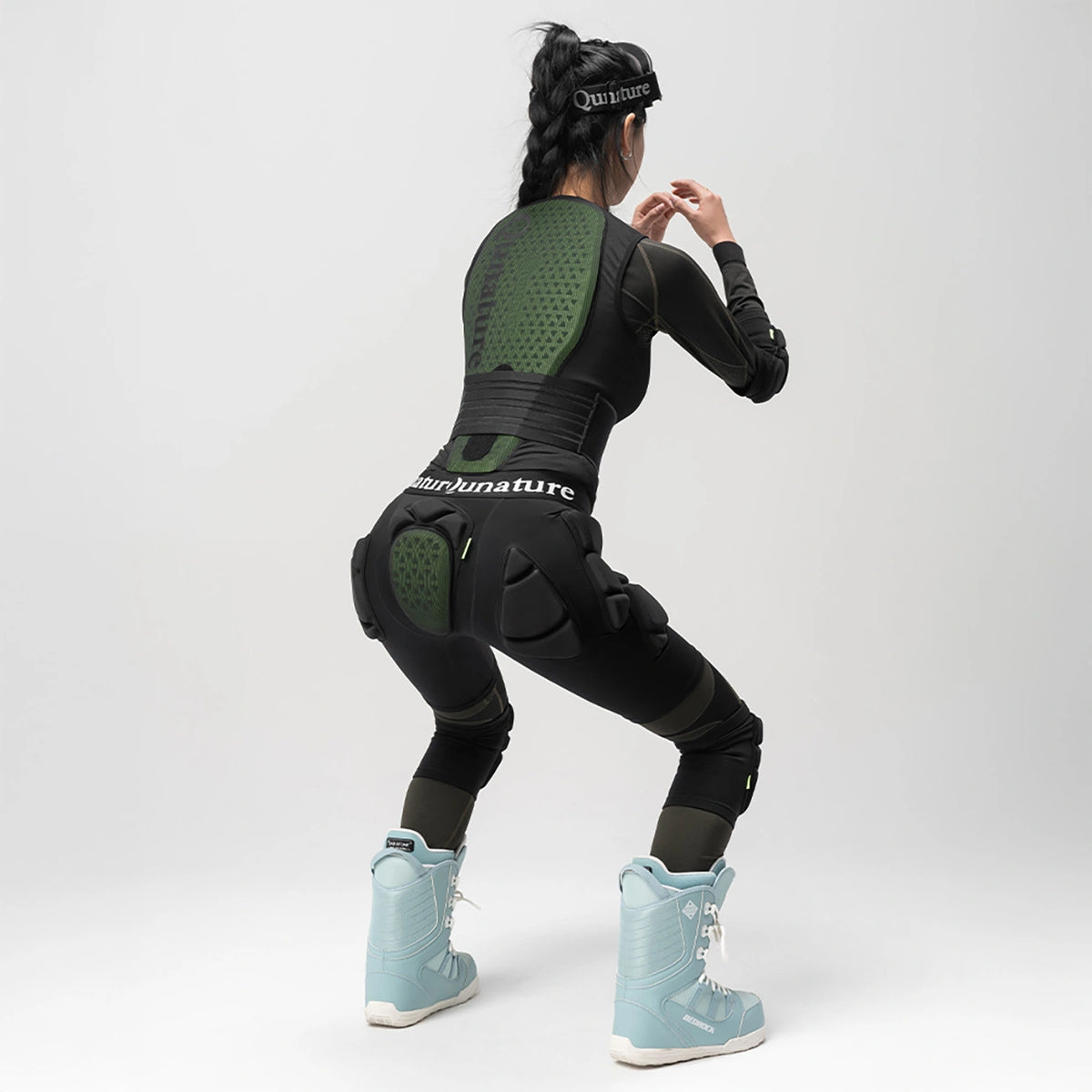 Ochraniacze bioder Qunature Ski - Advanced L narty snowboard łyżwy - czarne – zdjęcie 12