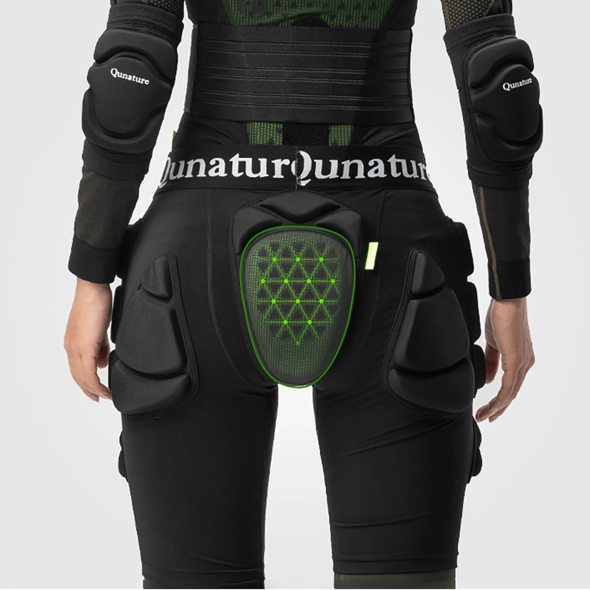 Ochraniacze bioder Qunature Ski - Advanced L narty snowboard łyżwy - czarne – zdjęcie 7