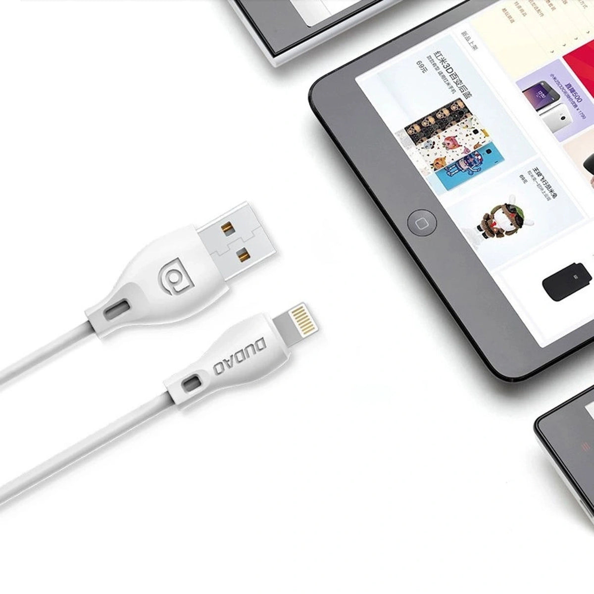 Kabel Dudao L4M USB-A - MicroUSB 2.4 A 1m - biały – zdjęcie 6