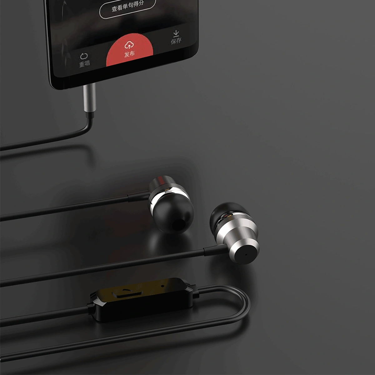 Słuchawki dokanałowe Dudao X10PRO przewodowe 3,5mm mini jack - czarne – zdjęcie 4