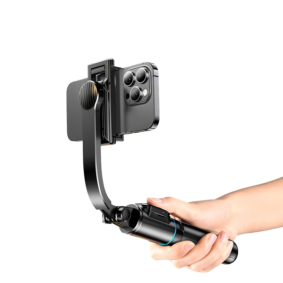 Selfie stick Dudao F18S 4w1 statyw składany z pilotem - czarny – zdjęcie 2