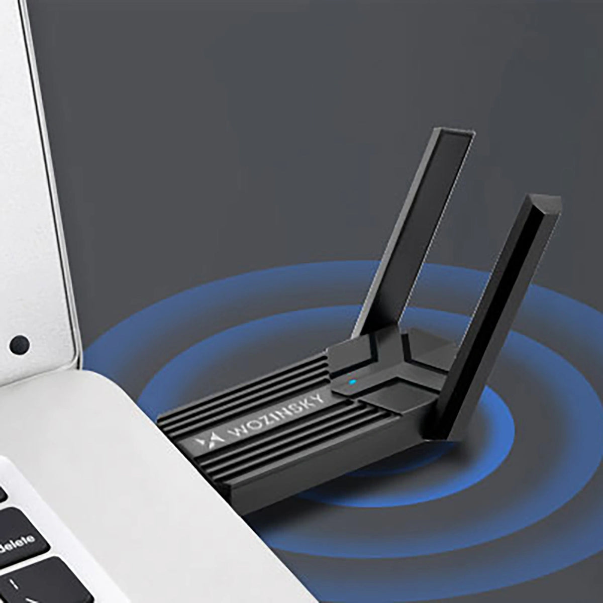 Adapter Wozinsky WAX-1800 dwupasmowy bezprzewodowy USB 3.0 WiFi 6 - czarny – zdjęcie 5