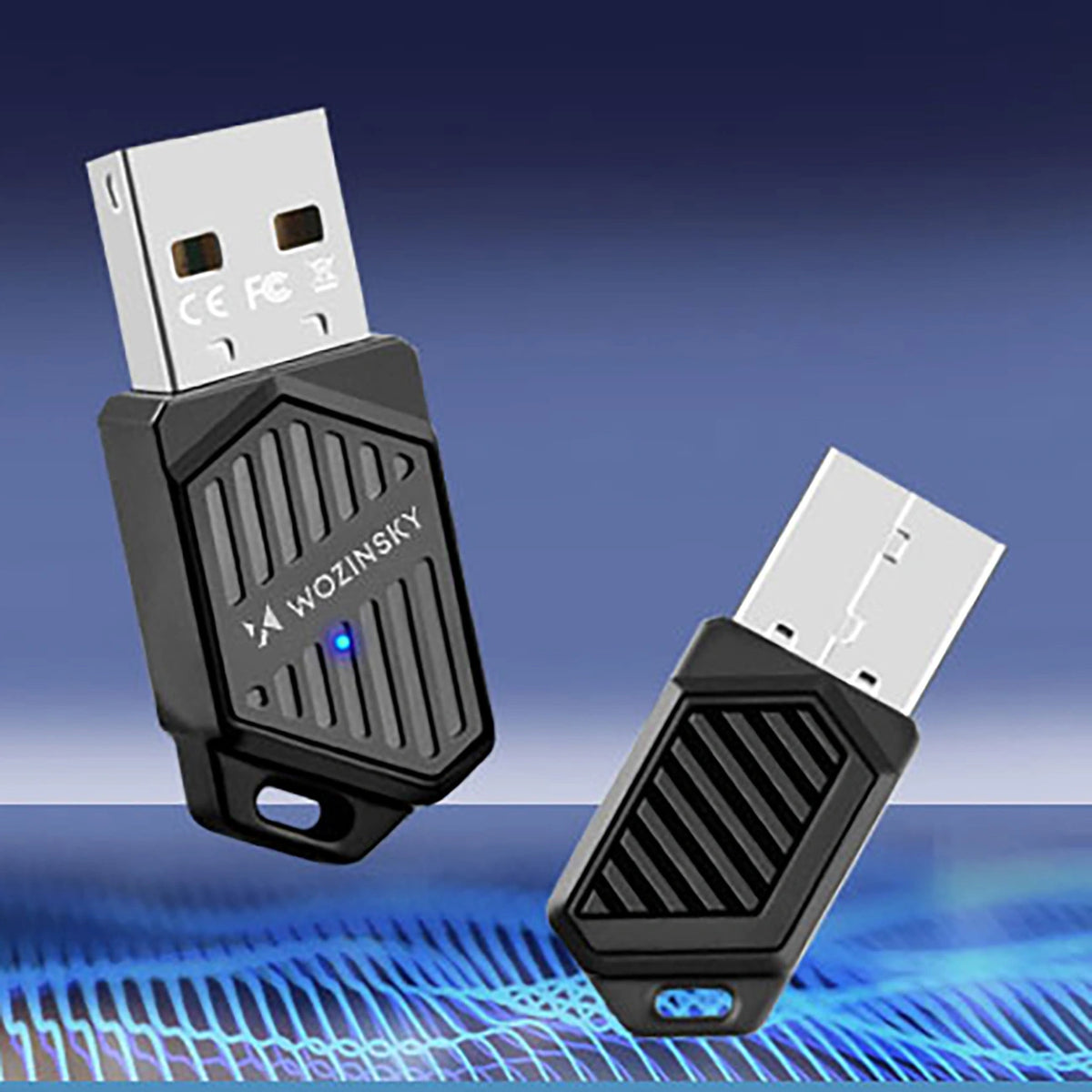 Adapter Wozinsky WAX-900 dwupasmowy USB Wi-Fi 6 z Bluetooth 5.4 - czarny – zdjęcie 5
