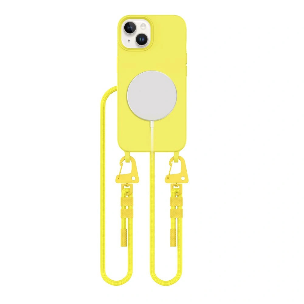 Etui Tech-Protect Magnecklace MagSafe na iPhone 13 - żółte