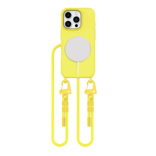 Etui Tech-Protect Magnecklace MagSafe na iPhone 16 Pro - żółte