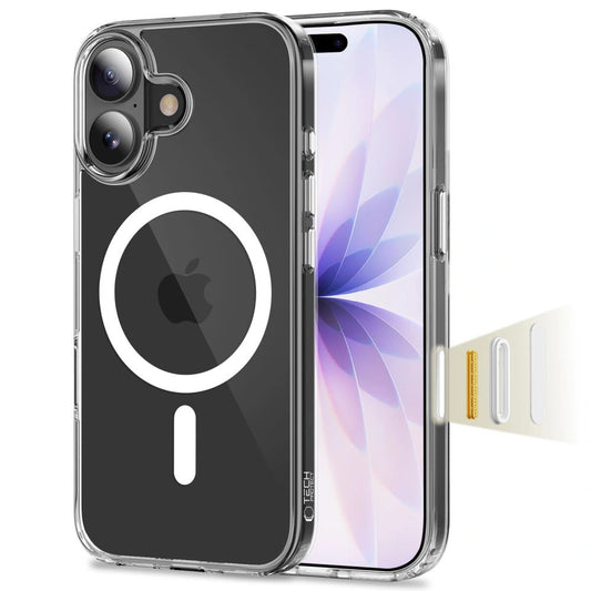 Etui Tech-Protect Flexair Hybrid CC MagSafe na iPhone 17 - przezroczyste
