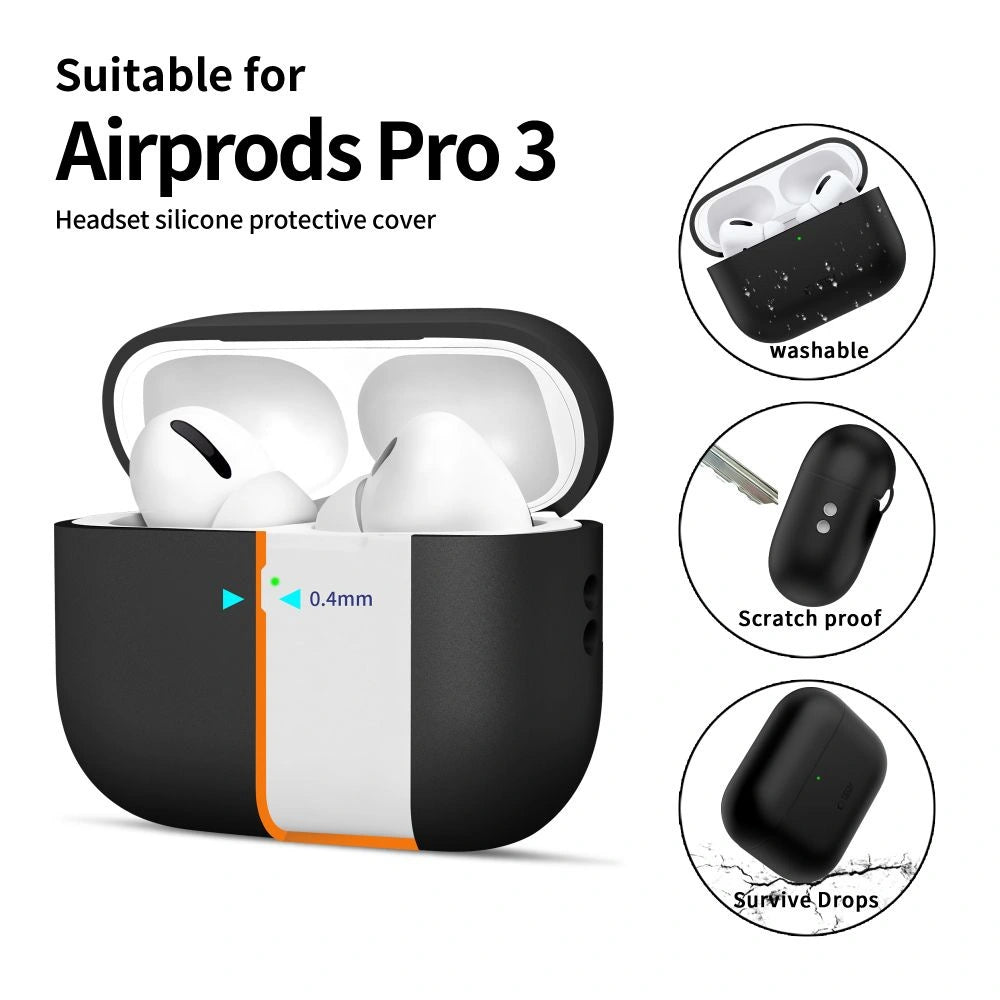 Etui Tech-Protect Silicone na AirPods Pro 3 - czarne – zdjęcie 4