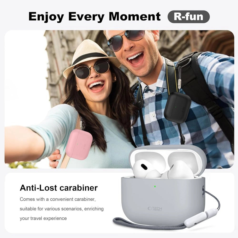 Etui Tech-Protect Silicone na AirPods Pro 3 - czarne – zdjęcie 7