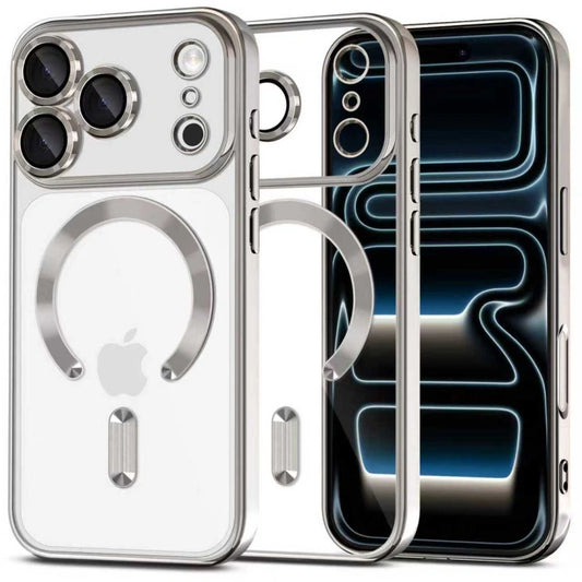 Etui Tech-Protect MagFlex MagSafe na iPhone 17 Pro - przezroczysto-srebrne