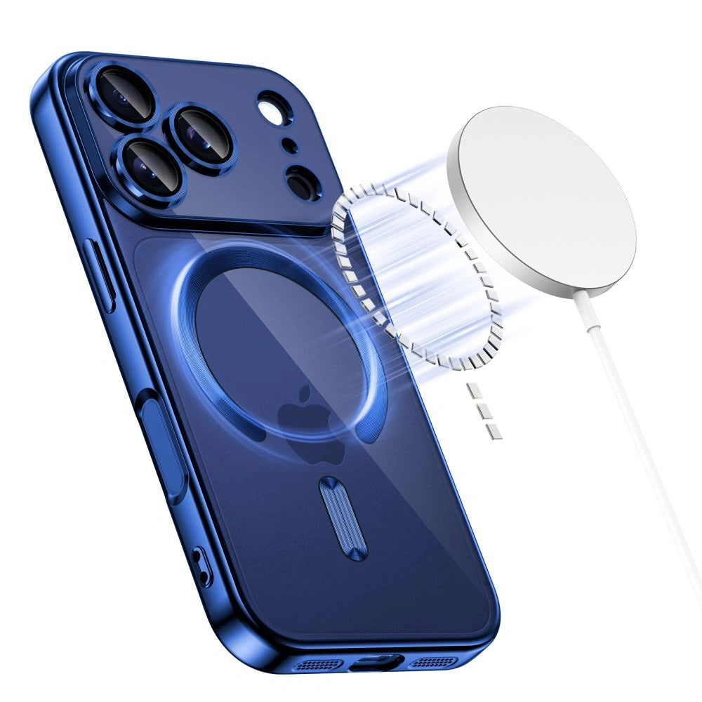 Etui Tech-Protect MagFlex na iPhone 17 Pro Max - przezroczysto-granatowe – zdjęcie 2