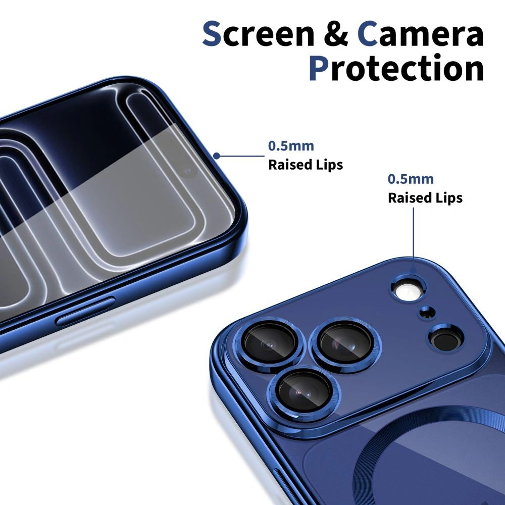 Etui Tech-Protect MagFlex na iPhone 17 Pro Max - przezroczysto-granatowe – zdjęcie 3