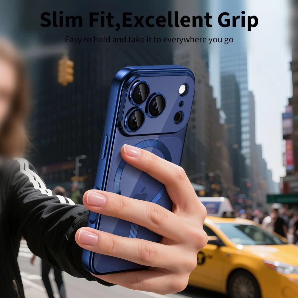 Etui Tech-Protect MagFlex na iPhone 17 Pro Max - przezroczysto-granatowe – zdjęcie 5
