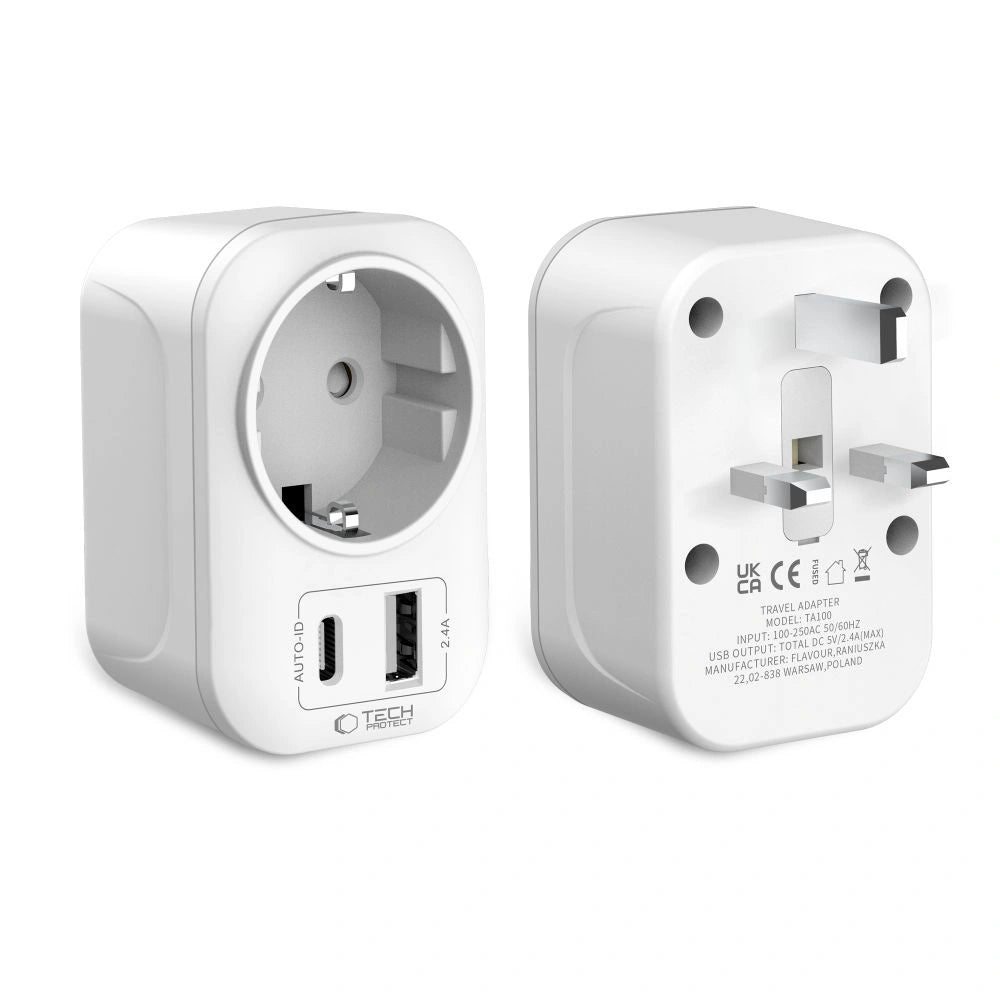 Adapter Tech-Protect TA100 UK - biały – zdjęcie 2