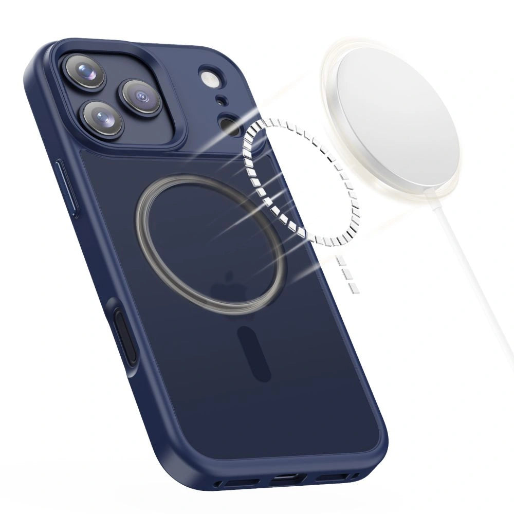 Etui Tech-Protect MagMat MagSafe na iPhone 17 Pro - granatowe – zdjęcie 4