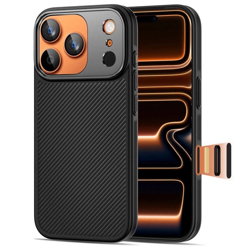 Etui Tech-Protect Kevlar Aramid MagSafe na iPhone 17 Pro - czarne – zdjęcie 3