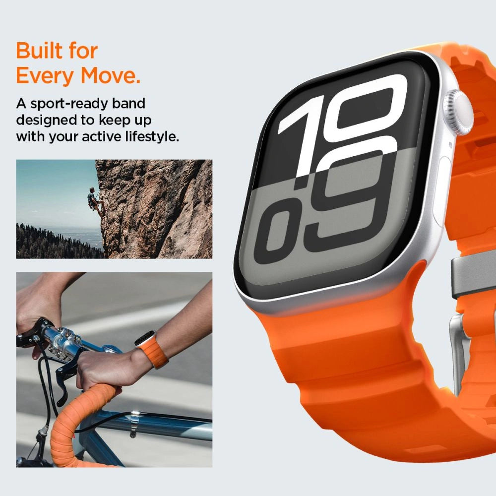 Pasek Spigen WBS2 na Apple Watch 44 / 45 / 46 / 49 mm - pomarańczowy – zdjęcie 12