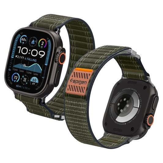 Pasek Spigen WBF0 na Apple Watch 44 / 45 / 46 / 49 mm - zielony