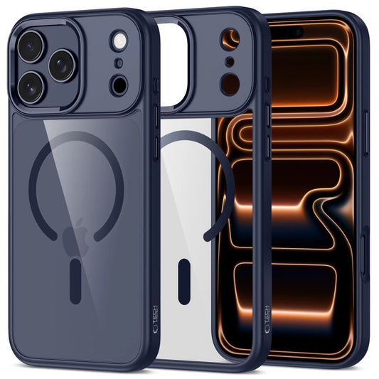 Etui Tech-Protect MagMat na iPhone 17 Pro Max - przezroczysto - granatowe