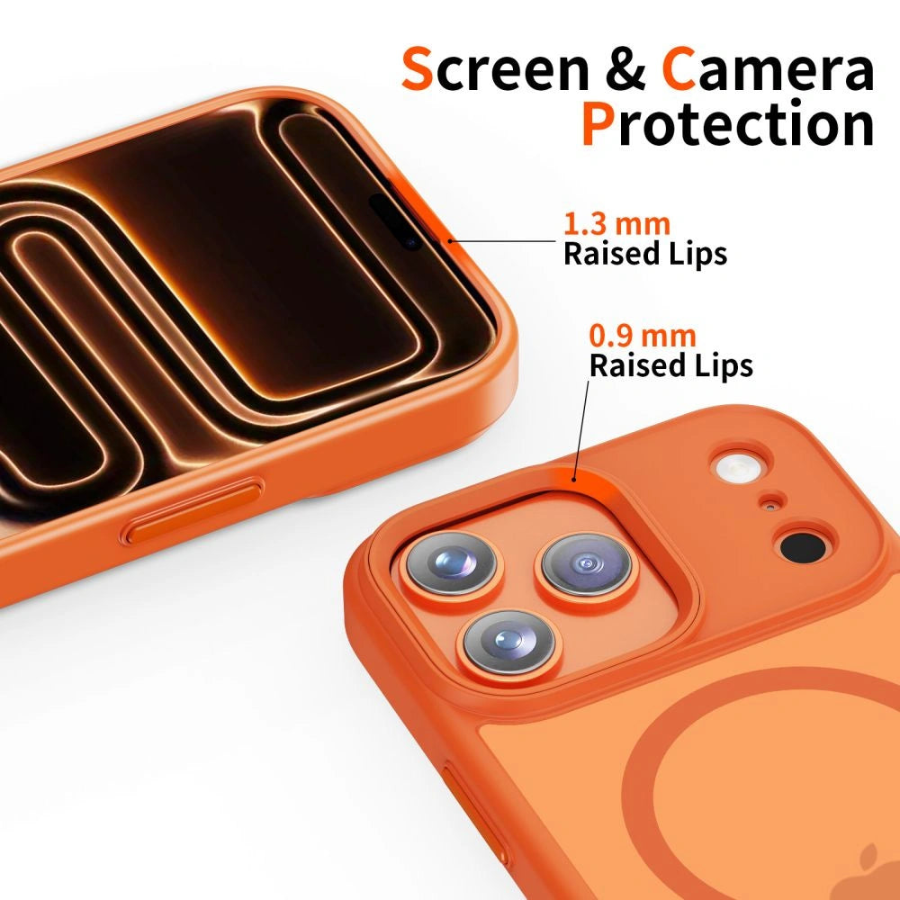 Etui Tech-Protect MagMat MagSafe na iPhone 17 Pro - pomarańczowe – zdjęcie 3