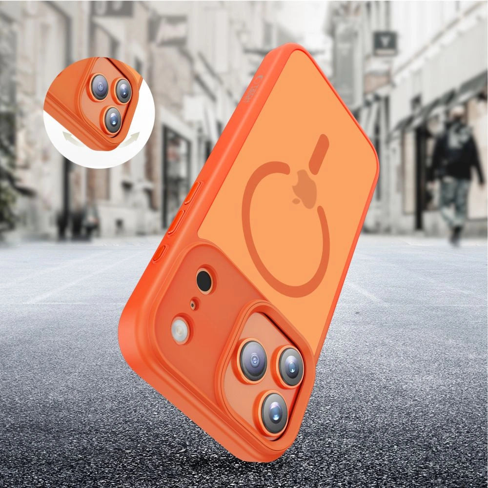 Etui Tech-Protect MagMat MagSafe na iPhone 17 Pro - pomarańczowe – zdjęcie 5
