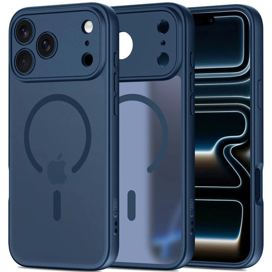 Etui Tech-Protect BasicMag MagSafe na iPhone 17 Pro - granatowe