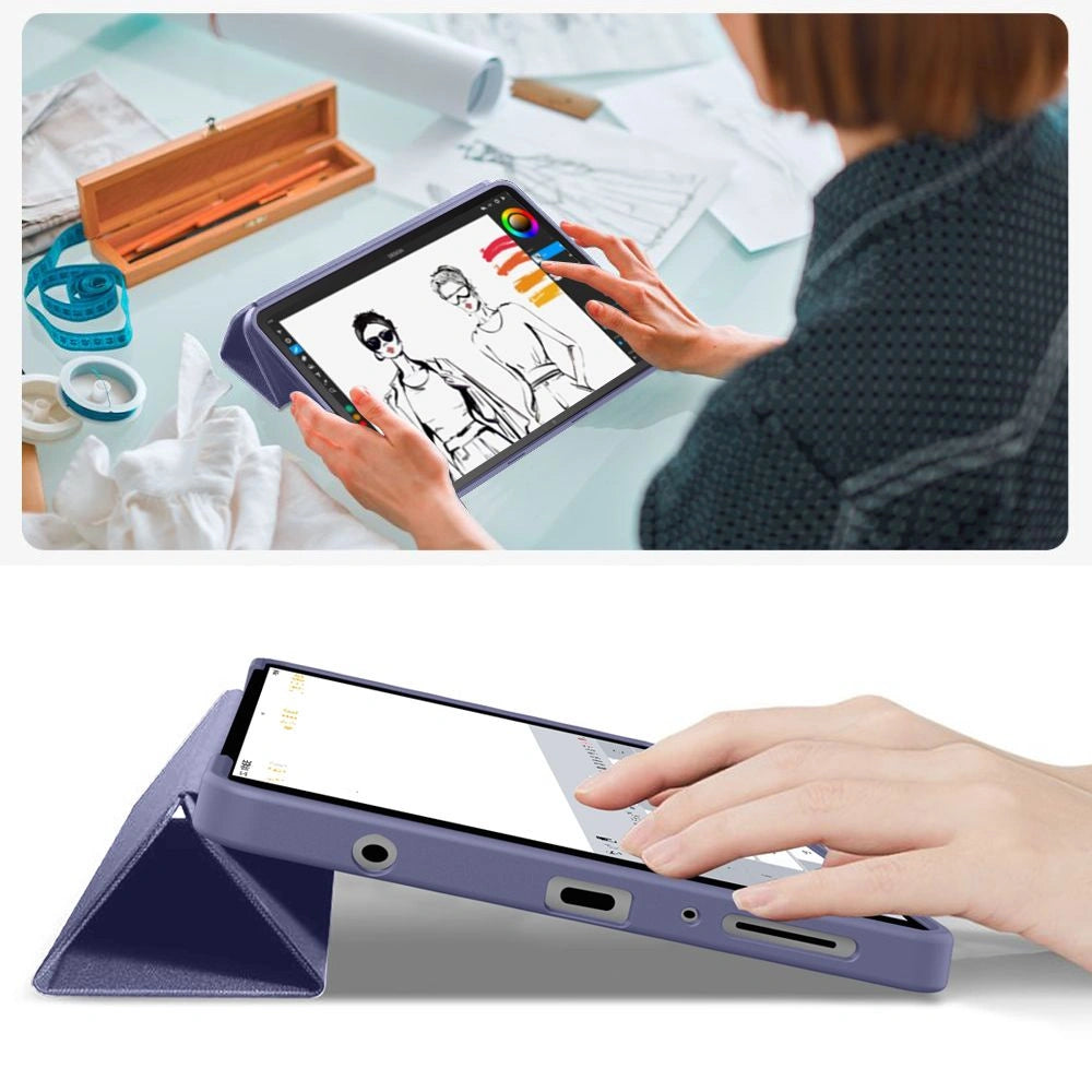 Etui TechProtect SmartCase na Samsung Galaxy Tab A9 - granatowe – zdjęcie 9