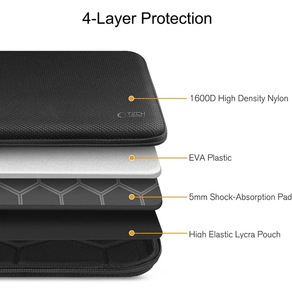Etui Tech-Protect Hardpouch na laptopa 15-16 - czarne – zdjęcie 8