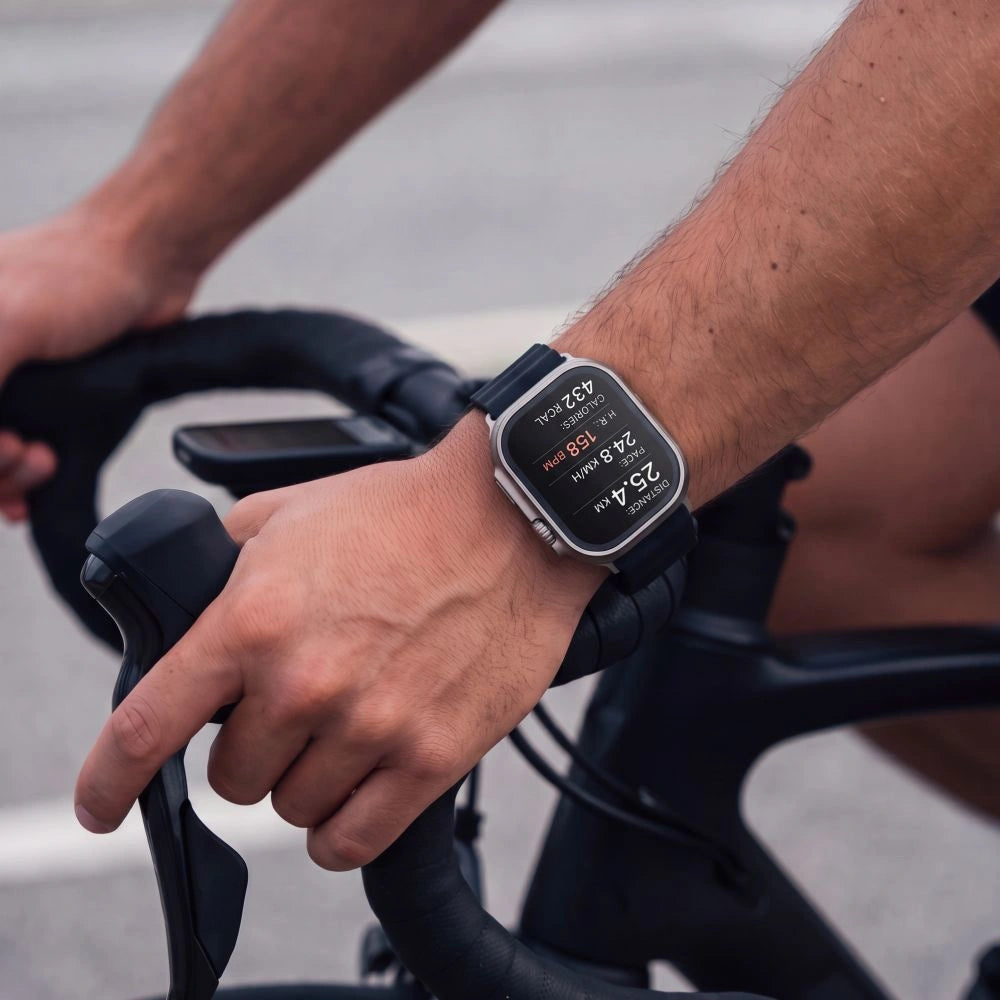 Szkło hartowane Tech-Protect 2-pack na Apple Watch Ultra 49 mm - srebrno-czarne – zdjęcie 6