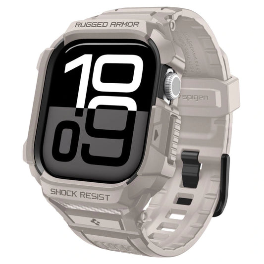 Pasek Spigen Rugged Armor Pro na Apple Watch 42 mm - beżowy