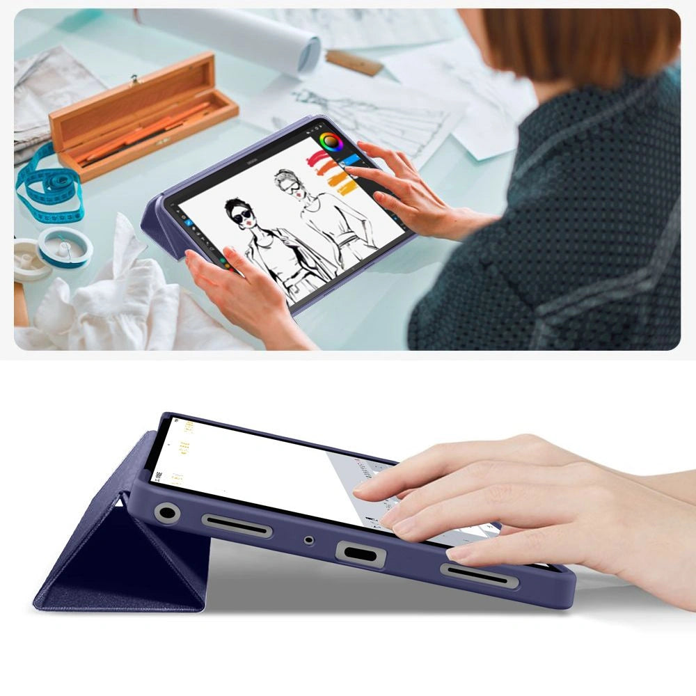 Etui TechProtect SmartCase na Samsung Galaxy Tab A9+ - granatowe – zdjęcie 8