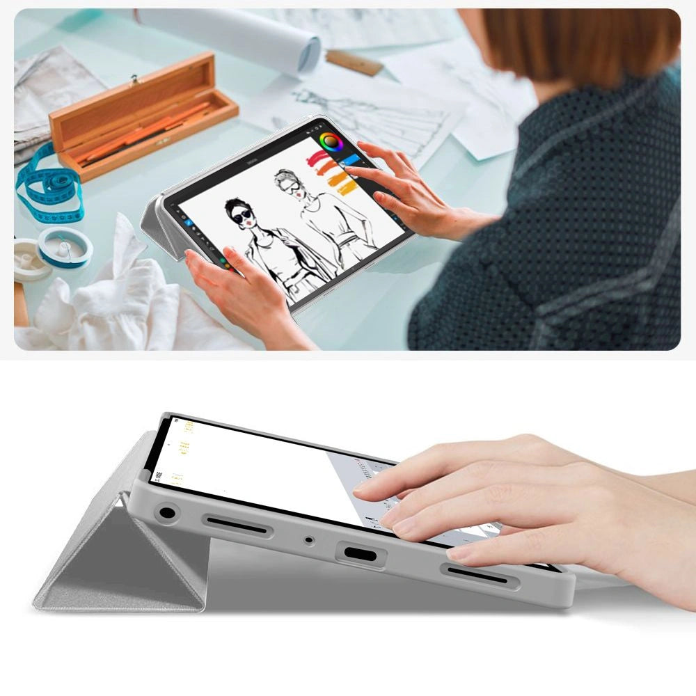 Etui TechProtect SmartCase na Samsung Galaxy Tab A9+ - szare – zdjęcie 8